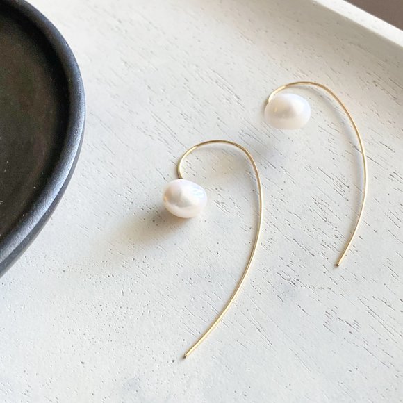 BAROQUE PEARL THREADERS - Picture 7 of 7